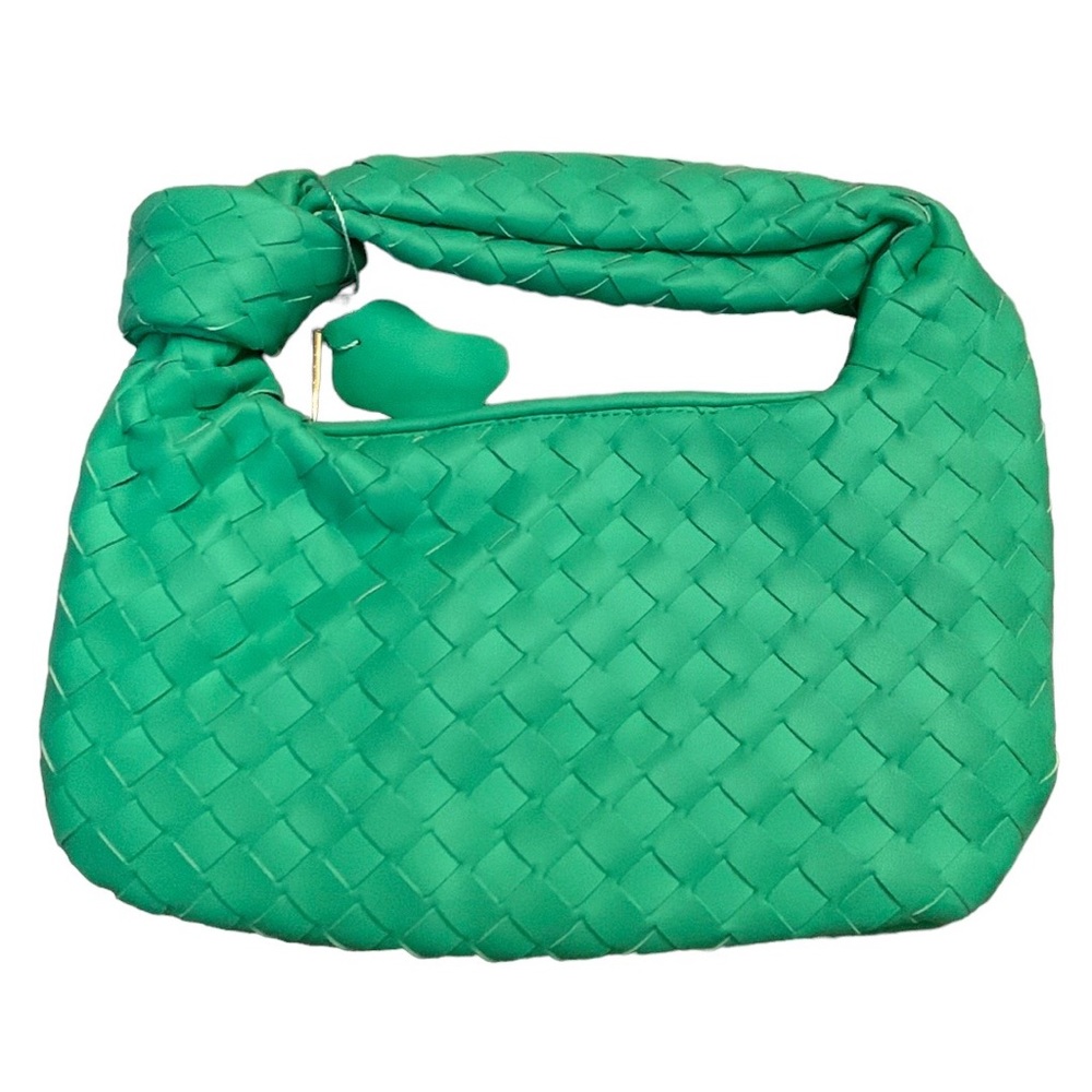 Soft PU Leather Woven Knotted Dumpling Spring Summer Mini Bag Handbag